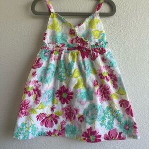 Penelope Mack toddler girls floral spaghetti strap sun dress
